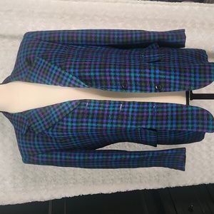Bold plaid blazer